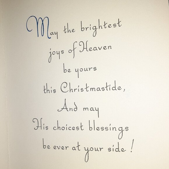 MCM Vintage Christmas Cards * 5 Boxed Cards / 4 Envelopes * Stardust c1950-60 - Picture 8 of 13